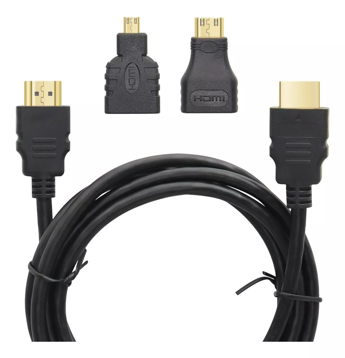 Kit Cable Hdmi 1.5 M Con Adaptadores